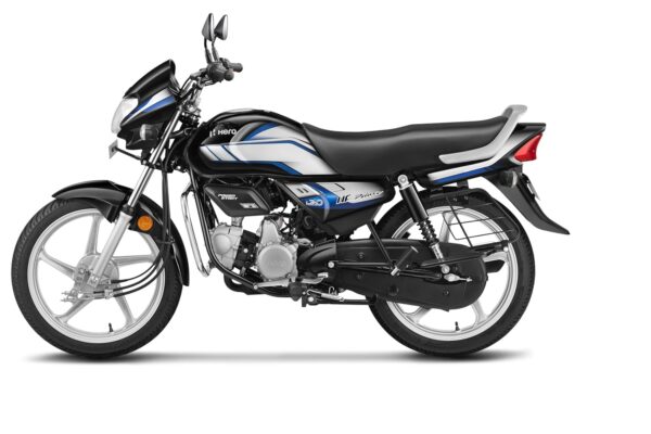 Hero MotoCorp HF Deluxe (Drum) (Self Start) Bike Black Nexus Blue Booking for Ex-Showroom Price - Image 2